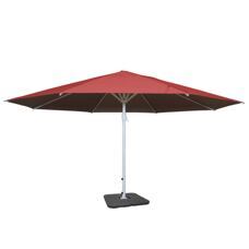 Sonnenschirm Meran II Ø5m Alu 28kg rot mit Ständer