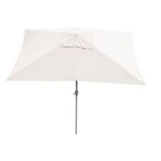 Sonnenschirm N23 Gartenschirm 2x3m rechteckig neigbar Alu creme