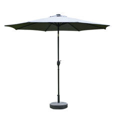 Sonnenschirm mit LED 300 cm anthrazit