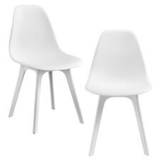 Esszimmerstuhl Bretik 2er Set 83x54x48 cm Weiss