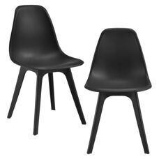 Esszimmerstuhl Bretik 2er Set 83x54x48 cm Schwarz