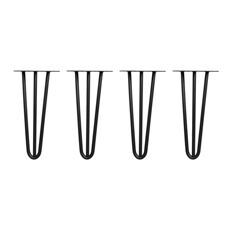 Tischbeine Hairpin schwarz 30 cm