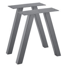 Tischbeine Metall 2er-Set Tischgestell 40x40 cm