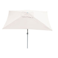 Sonnenschirm N23 Gartenschirm 2x3m rechteckig neigbar Alu creme