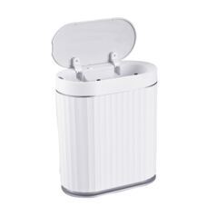 Abfalleimer mit Sensor 7L weiss/grau