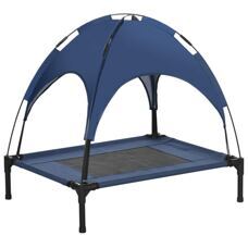Haustierbett mit Baldachin für Outdoor-Nutzung Dunkelblau