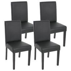 4x Esszimmerstuhl schwarz matt