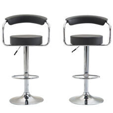 Barhocker WENDY anthrazit 2er Set