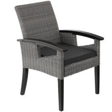 Rattan Stuhl Rosarno grau