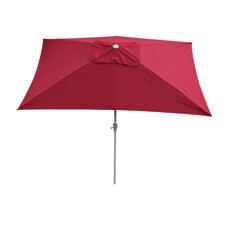 Alu Sonnenschirm 2x3m rechteckig bordeaux