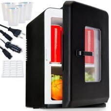 2-in-1 Mini-Kühlschrank 15 Liter leise & tragbar für Auto & Büro