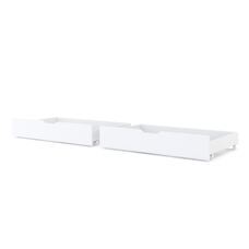 Bettschublade mit Rollen 2er Set 94 x 62 x 20 cm weiss