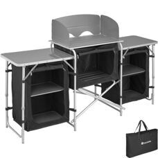 Campingküche 172x52x104cm schwarz