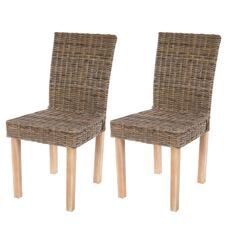 2x Esszimmerstuhl Littau Kubu-Rattan