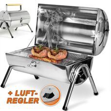 Edelstahl Tischgrill Holzkohlegrill Campingrill