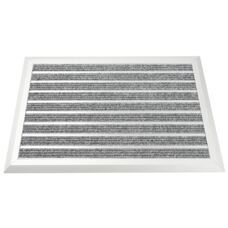Fussmatte mit Aluminiumrahmen 60 x 40 cm silber/grau