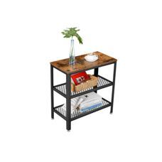 Beistelltisch Ablagetisch mit 2 Gitterablagen IndustrialVIBE