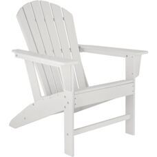 Gartenstuhl im Adirondack-Design weiss/weiss