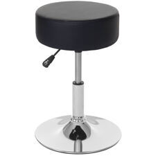 Hocker Sitzhocker höhenverstellbar Ø 35cm Kunstleder, schwarz