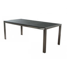 Granittisch Edelstahl 200 x 95 x 75 cm