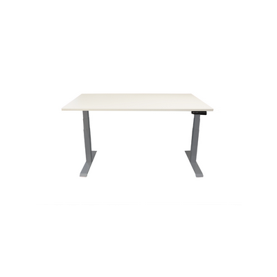 Contini höhenverstellbarer Bürotisch 1.6x0.8m grau / Gestell grau RAL 7045