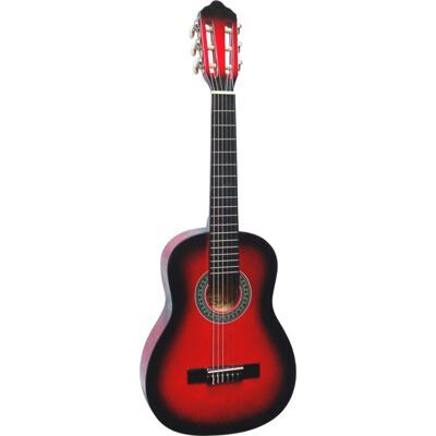 Kindergitarre Klassik 1/4 - Zubehör Rot