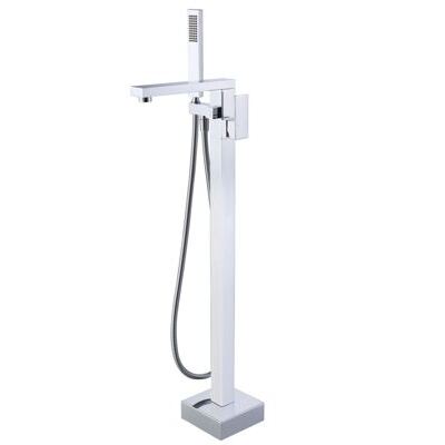 Badewannenarmatur freistehend TAMMO silber