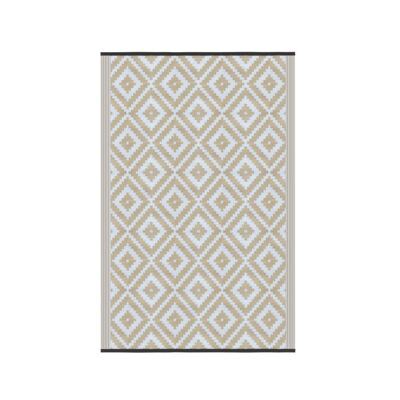 Outdoor Teppich KALUA 240 x 150 cm beige/weiss