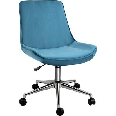 Bürostuhl drehbar 360° Samtstoff 52.5x60x82-91cm