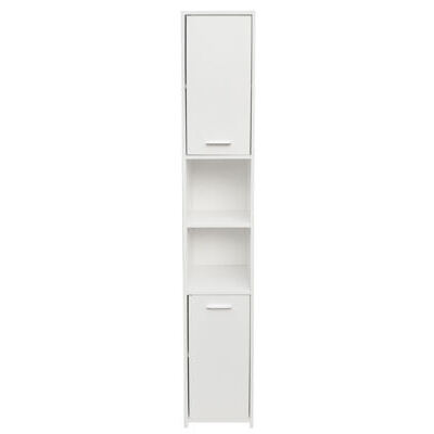 Badezimmerschrank 30 x 30 x 185 cm weiss