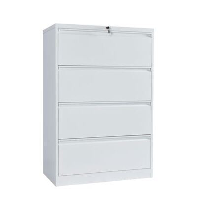 Aktenschrank mit 4 Schubladen weiss