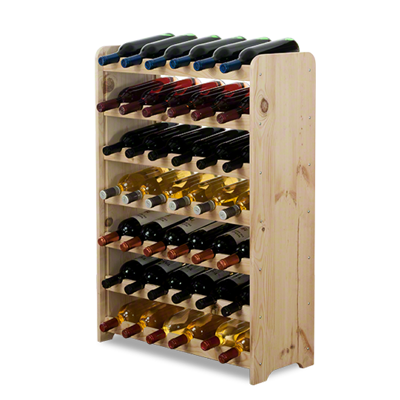 Weinregal für 42 Flaschen - Natur