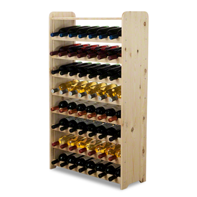 Weinregal für 56 Flaschen natur