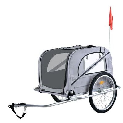 Veloanhänger Hundeanhänger grau