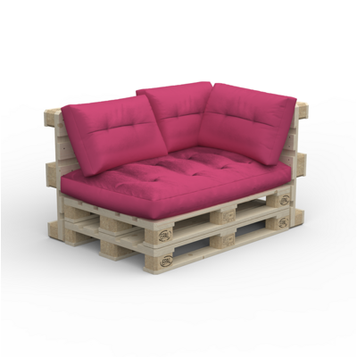 Palettenlounge RIVERA inkl. Kissen pink