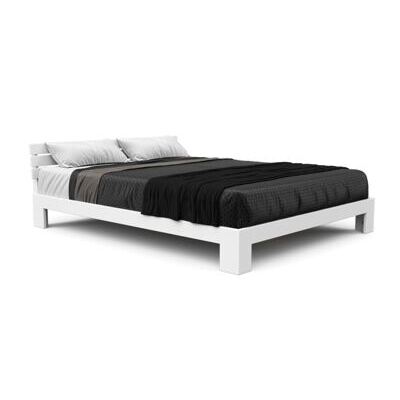 Bett Massivholz JAYDEN 160 x 200 cm weiss
