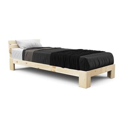 Bett Massivholz JAYDEN 90 x 200 cm nature