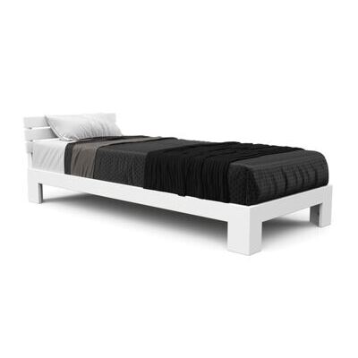 Bett Massivholz JAYDEN 90 x 200 cm weiss