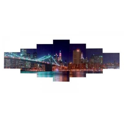 Leinwandbild Wandbild 7-teilig 245x87cm ~ New York