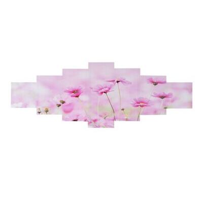 Leinwandbild Wandbild 7-teilig 140x50cm ~ Blumen