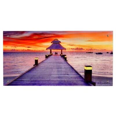 Glasbild T115 Poster Motiv 50x100cm ~ Steg