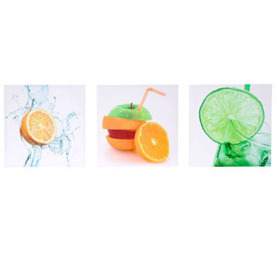 Leinwandbild Wandbild 3-teilig 150x50cm ~ Obst