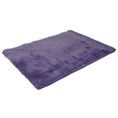 Teppich Shaggy Hochflor flauschig 230x160cm ~ dunkellila