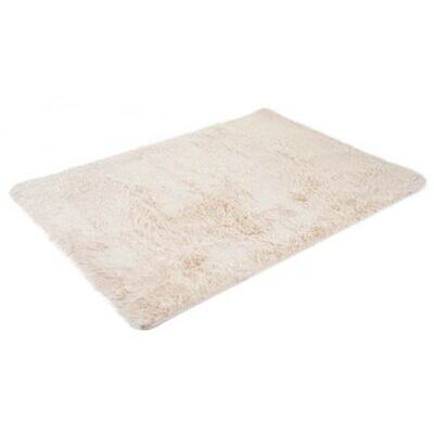 Teppich Shaggy Hochflor flauschig 230x160cm ~ hellbraun