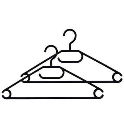 Kleiderbügel schwarz 100er Set