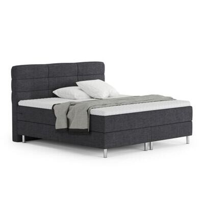 Boxspringbett MIDNIGHT dunkelgrau 180 x 200 cm