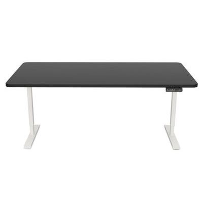 Stehpult elektrisch schwarz/weiss 160 x 80 cm