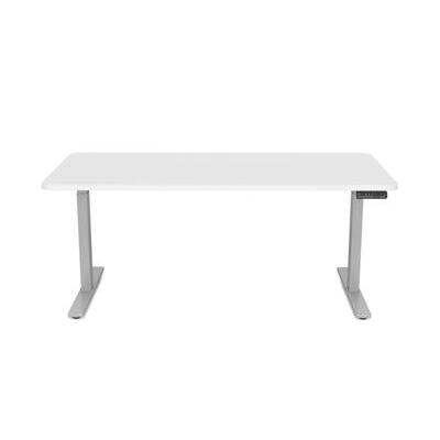 Schreibtisch Stehpult elektrisch weiss/grau 160 x 80 cm