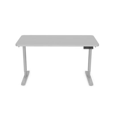 Stehpult elektrisch grau 120 x 60 cm