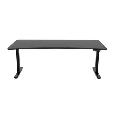Stehpult elektrisch schwarz 200 x 92 cm